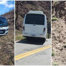 Roda de micro-ônibus com 16 pessoas se solta na descida de serra em MG - Pol&iacute;cia Militar Rodovi&aacute;ria de Minas Gerais