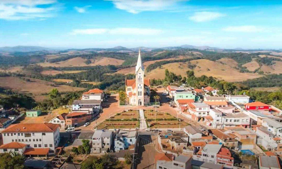 Vista aérea da cidade de Piedade do Rio Grande -  (crédito: Reprodução)