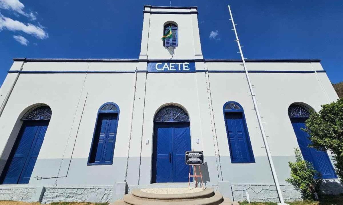 Antiga estação ferroviária de Caeté, foi restaurada e será centro cultural, inaugurada nesta terça-feira (01/10) -  (crédito: Marcos Figueiredo/Prefeitura de Caeté/Divulgação)