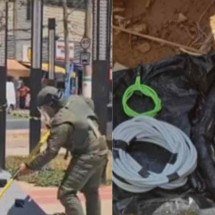 Pacote suspeito fecha centro cultural e esquadrão antibombas é acionado - TV Alterosa / Reprodução