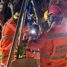 Cadaver é encontrado dentro de cisterna no interior de Minas - Divulgação / Corpo de Bombeiros