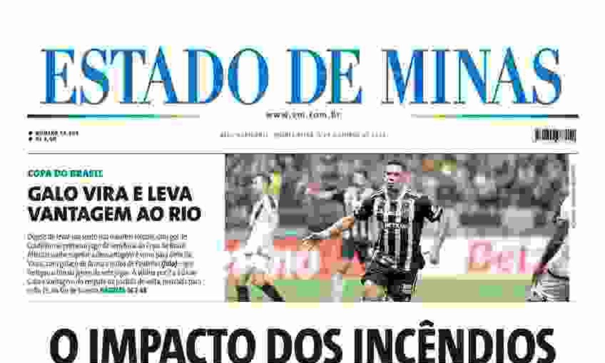 Capa impressa do Estado de Minas de 3/10/2024 -  (crédito: Estado de Minas)