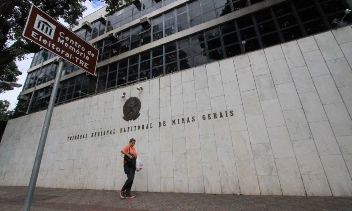 Fachada da sede do Tribunal Regional Eleitoral (TRE-MG) em Belo Horizonte -  (crédito: Edesio Ferreira/EM/D.A. Press)