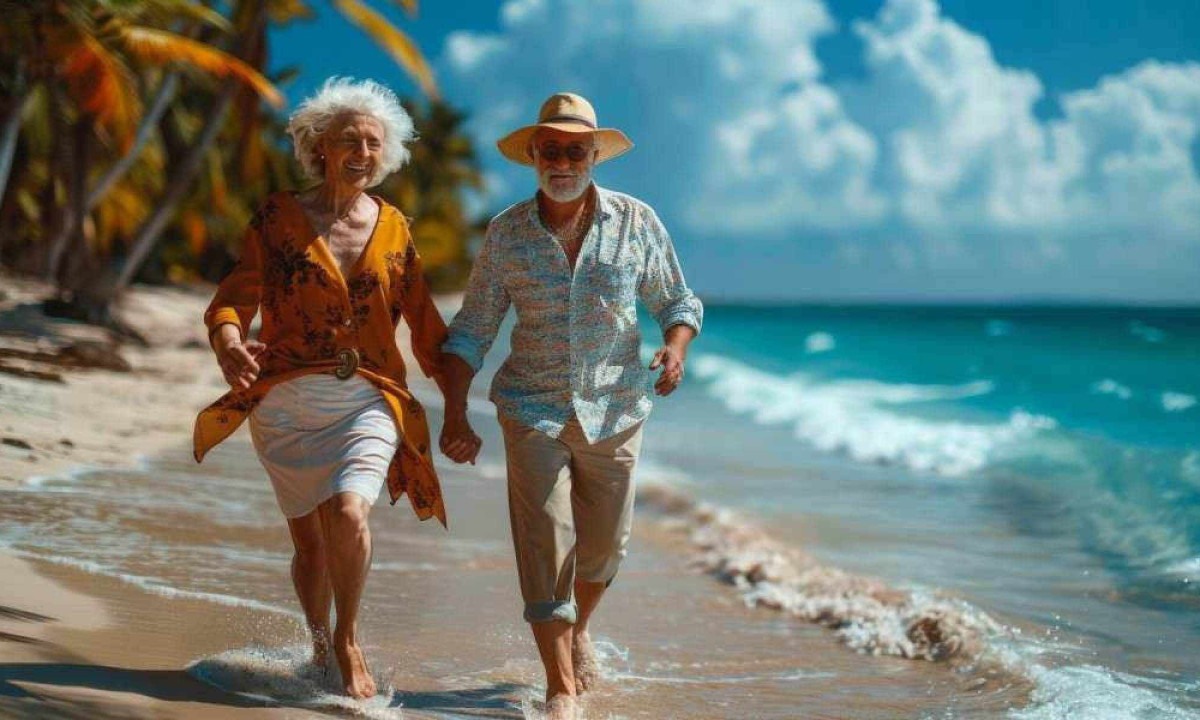 A geração prateada procura tranquilidade e bem-estar ao planejar suas férias -  (crédito: Benjoix/Freepik)