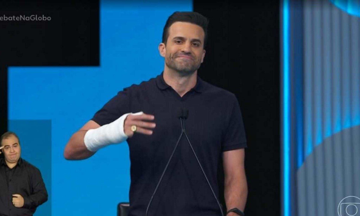 Apesar de ter perdido para Nunes e Boulos, Mar&ccedil;al venceu em grande parte da zona leste e em um peda&ccedil;o da zona norte, territ&oacute;rios parecidos aos que deram vit&oacute;ria ao ex-presidente Jair Bolsonaro (PL) e ao governador Tarc&iacute;sio de Freitas (Republicanos) nas elei&ccedil;&otilde;es de 2022 -  (crédito: Reprodu&ccedil;&atilde;o/Rede Globo)