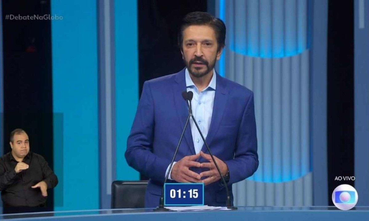 Ricardo Nunes (MDB) foi reeleito prefeito de S&atilde;o Paulo -  (crédito: Reprodu&ccedil;&atilde;o/Rede Globo)