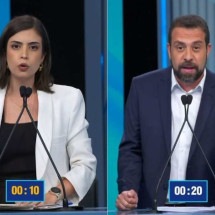 Tabata critica Boulos por mudar de opinião para ganhar votos   - Reprodução/TV Globo