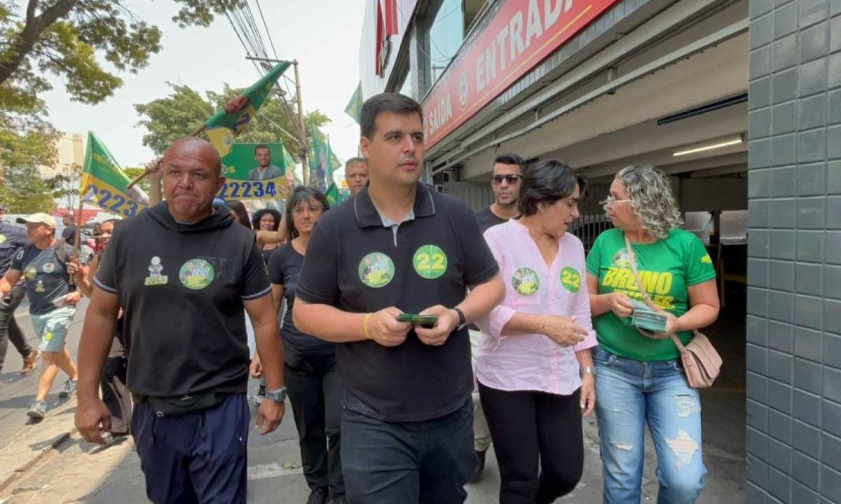 Bruno Engler (PL) diz estar confiante para segundo turno das eleições -  (crédito: Fernanda Tubamoto/EM/D.A Press)