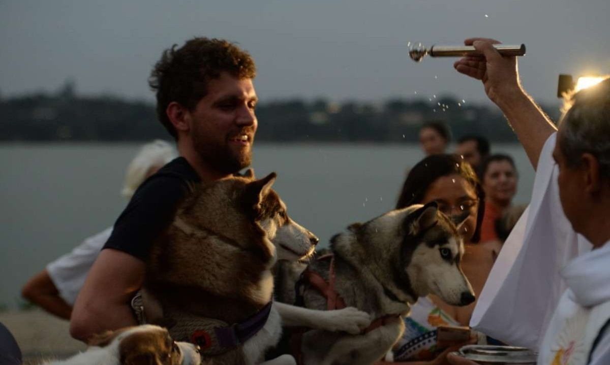 Bênção dos animais na Igrejinha da Pampulha -  (crédito: Túlio Santos/EM/D.A Press)
