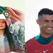 Veja o que Ana Castela ganhou de Cristiano Ronaldo - Montagem / Reprodução / Instagram