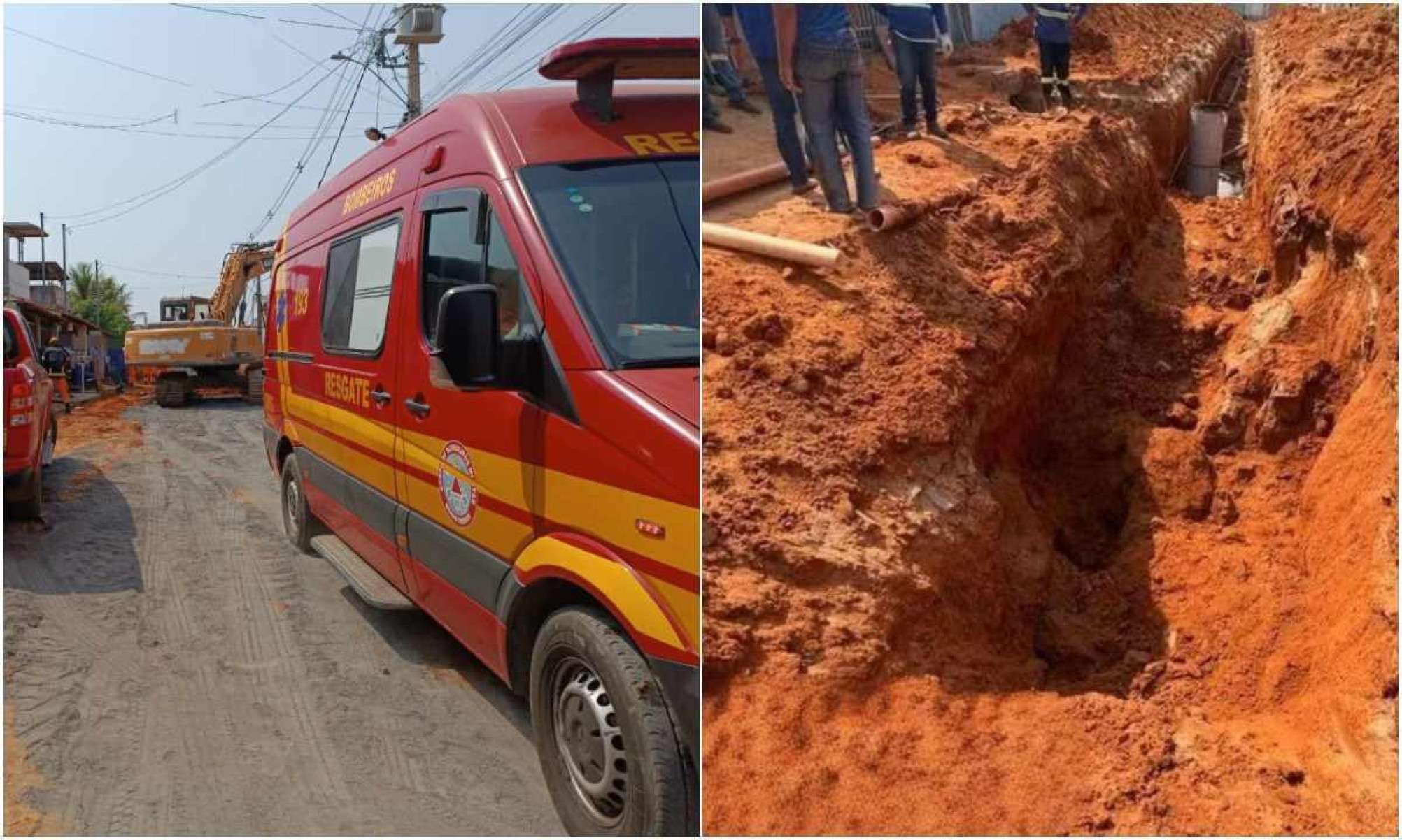 MG: trabalhador é soterrado em obra e bombeiros fazem até escavação manual