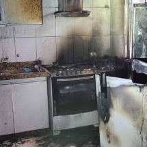 Idoso provoca incêndio ao tentar checar vazamento de gás com isqueiro - Divulgação/CBMMG