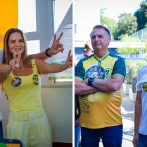 Com Bolsonaro, Alexandre Ramagem vota na Barra da Tijuca - Divulgação/assessoria de imprensa de Alexandre Ramagem