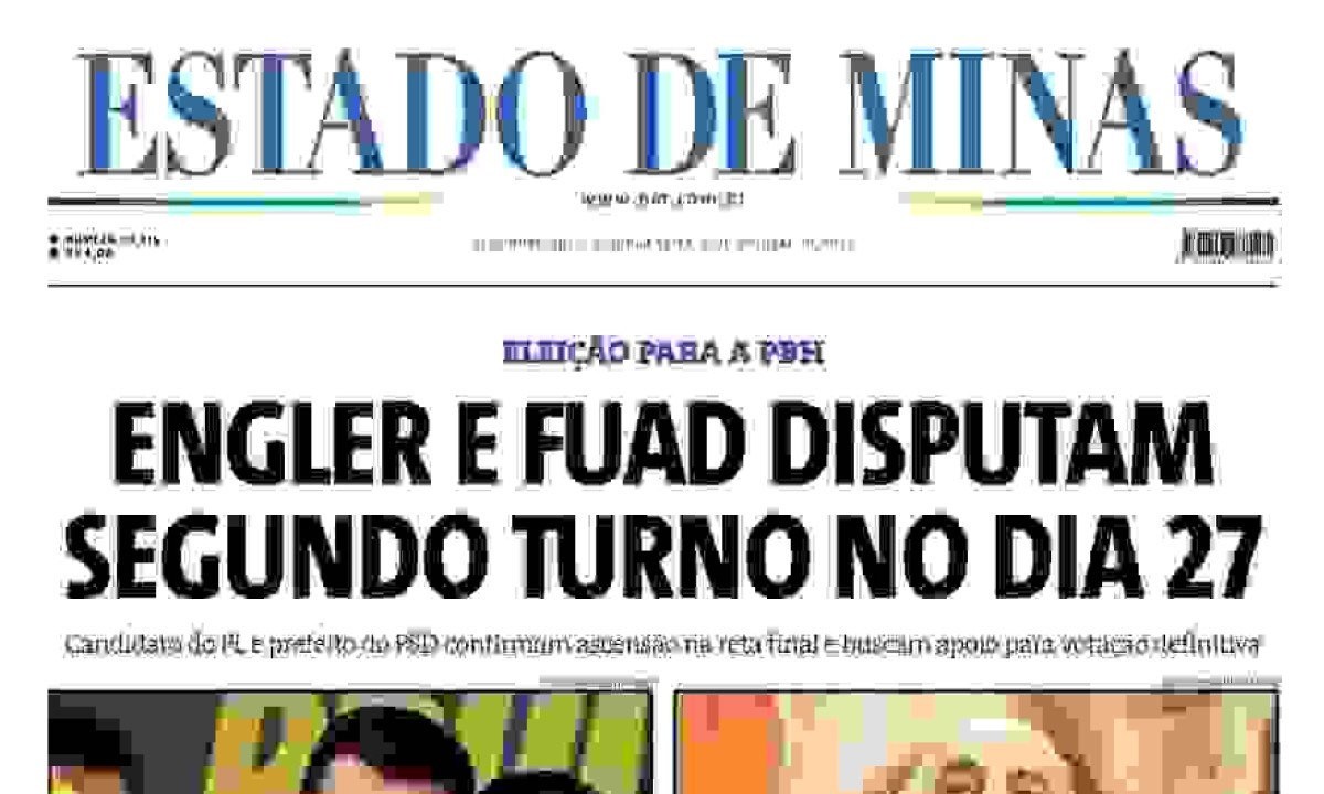 Estado de Minas -  (crédito: Capa do Estado de Minas)