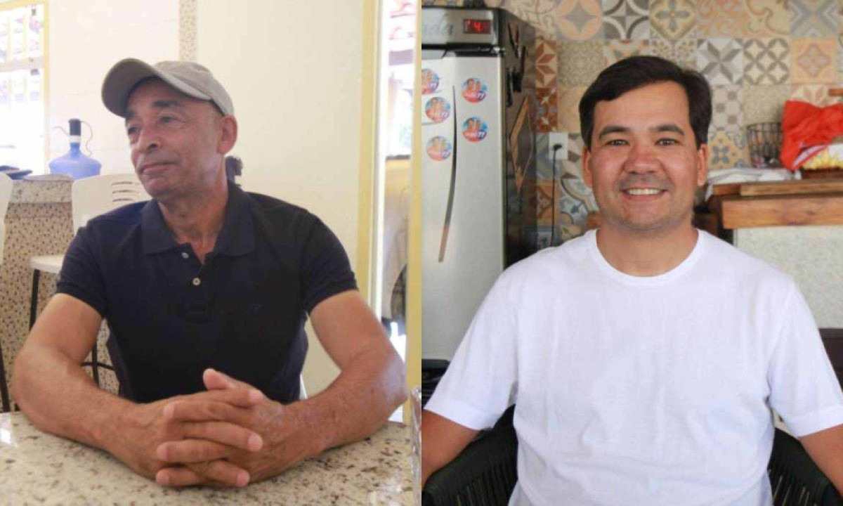 Zula e Carlinhos se surpreenderam com a quantidade de eleitores que não foram votar ou que votaram nulo/em branco na cidade. Cerca de 16% dos moradores de Inhaúma não foram votar, o que equivale a 912 pessoas -  (crédito: Edesio Ferreira/EM/D.A Press)