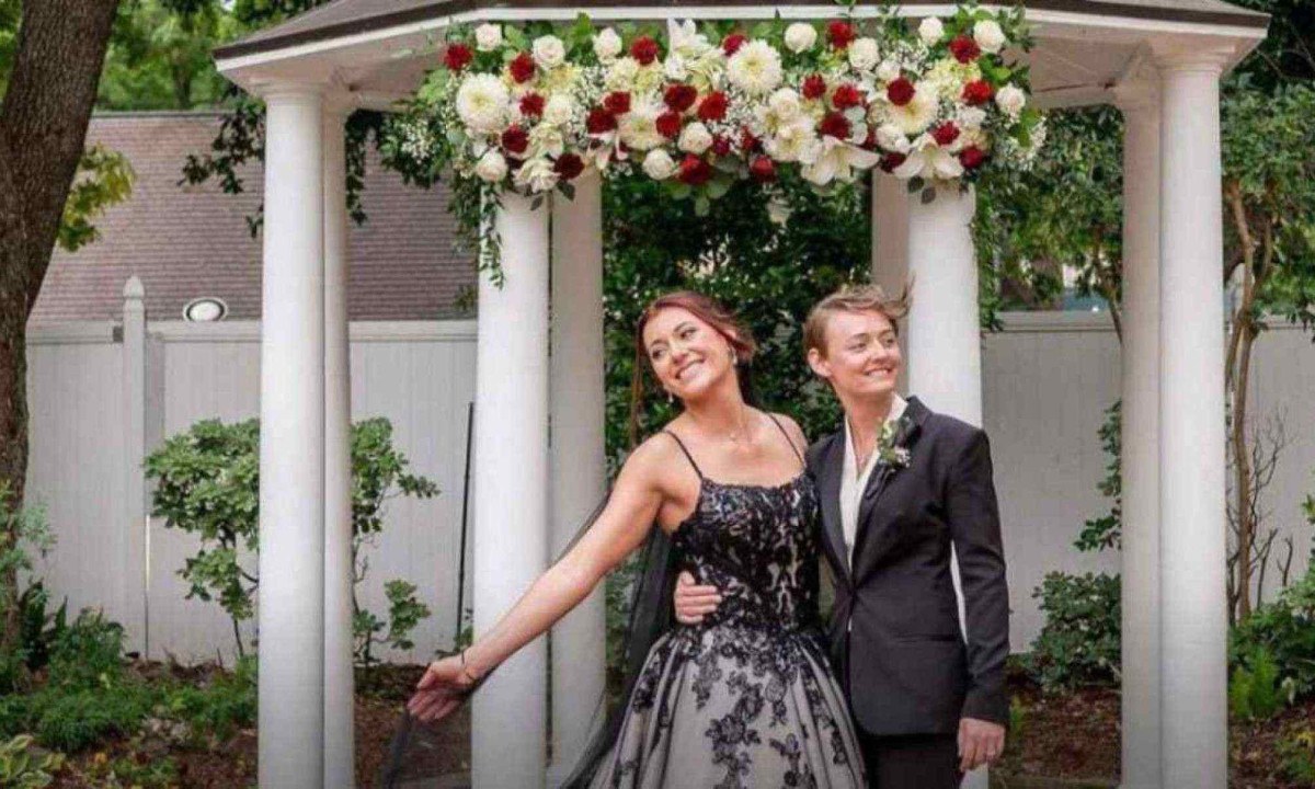 Kayla e Erika se casaram em abril de 2024 - (crédito: Acervo pessoal)