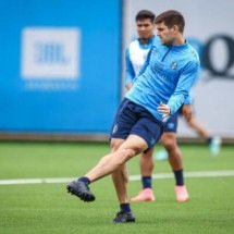 Kannemann foi preservado pela comissão técnica do Grêmio -  (crédito: FOTO: Lucas Uebel/GREMIO FBPA)
