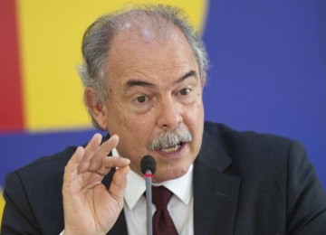 Presidente do BNDES, Aloizio Mercadante marcou presença na cerimônia de anúncio -  (crédito: Marcelo Camargo/Agência Brasil)