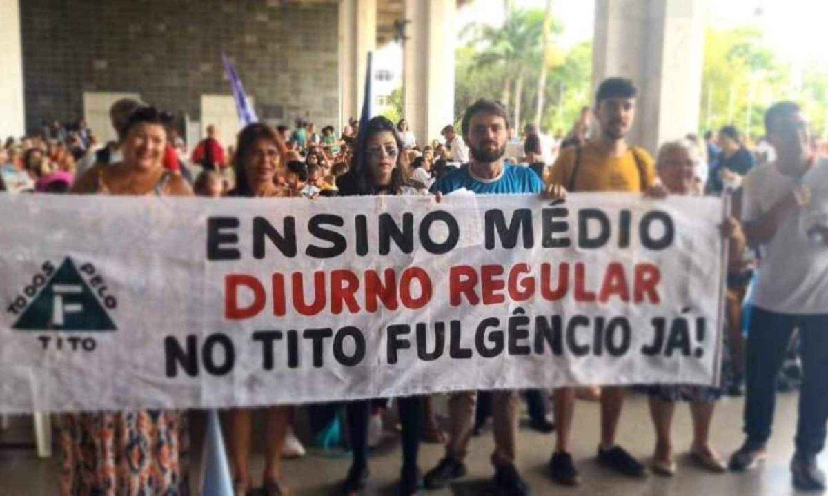 O movimento 'Todos pelo Tito' reivindica, desde mar&ccedil;o, a reinstala&ccedil;&atilde;o do ensino m&eacute;dio regular a partir de 2025
 -  (crédito: Cr&eacute;dito: Arquivo pessoal)