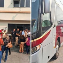 Passageiros agredidos em assalto a ônibus no Rio: ‘Ninguém aguenta mais' - Reprodução/TV Globo