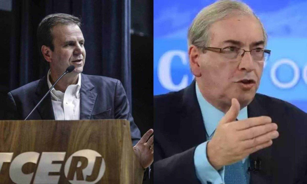 Eduardo Paes (PSD) se referiu a Eduardo Cunha (Republicanos) como "mafioso", em resposta de acusações de "falso" e "inconfiável" do ex-deputado federal -  (crédito: Raphael Lima/Marcelo Ferreira/CB/D.A Press)