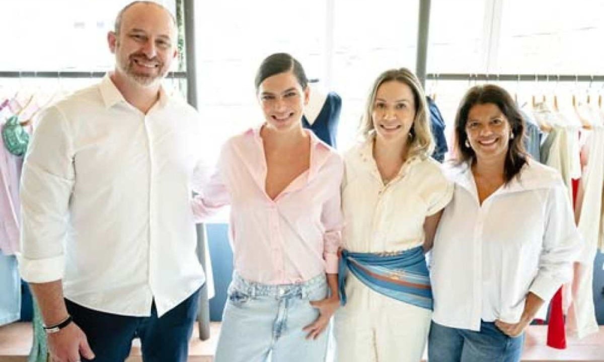 Eduardo Ferlauto, Mariana Goldfarb, Juliana Frasca e Renata Altenfelder -  (crédito: Cr&eacute;dito Cl&aacute;udio Belli/Divulga&ccedil;&atilde;o Lojas Renner)