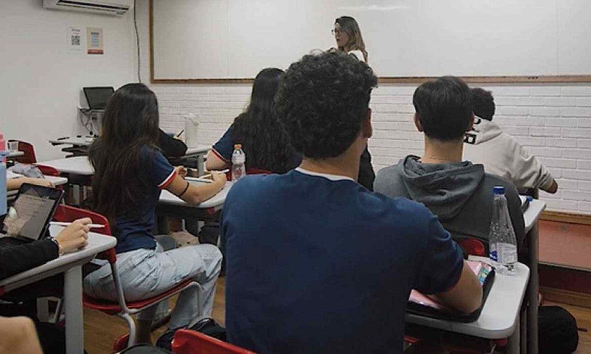 Sala do Colégio e Pré-vestibular Determinante -  (crédito: Amarante Filmes)