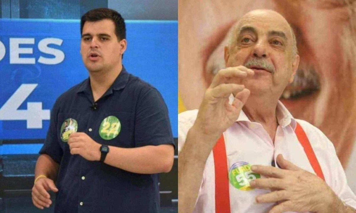 O deputado estadual Bruno Engler (PL) e o atual prefeito Fuad Noman (PSD) disputam a  Prefeitura de Belo Horizonte no segundo turno das elei&ccedil;&otilde;es municipais -  (crédito: Gladyston Rodriguesa/EM/D.A Press e Marcos Vieira/EM/D.A Press)