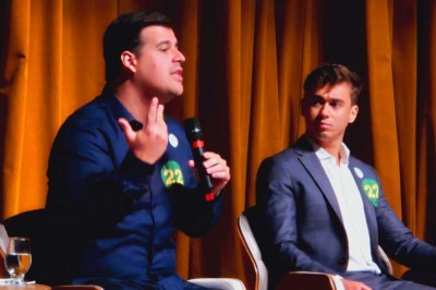 Engler e Nikolas são denunciados por campanha de difamação contra o prefeito Fuad Noman nas eleições do ano passado. -  (crédito: Jair Amaral/EM/D.A Press)