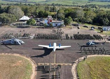 Base A&eacute;rea Expedicion&aacute;ria da Marinha em Furnas j&aacute; se tornou palco tradicional de treinamentos militares -  (crédito: Reprodu&ccedil;&atilde;o / Marinha )