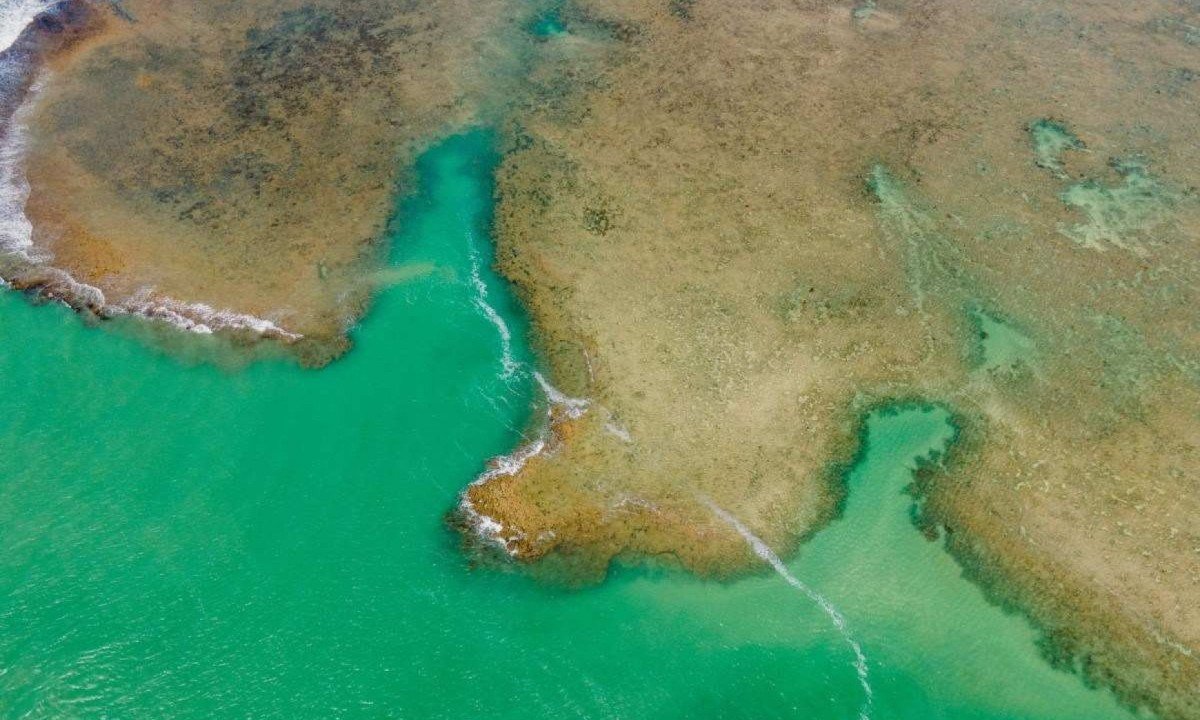 &Aacute;guas cristalinas da Praia do Patacho, em Rio de Pedras (AL), &eacute; uma das contempladas com selo internacional  