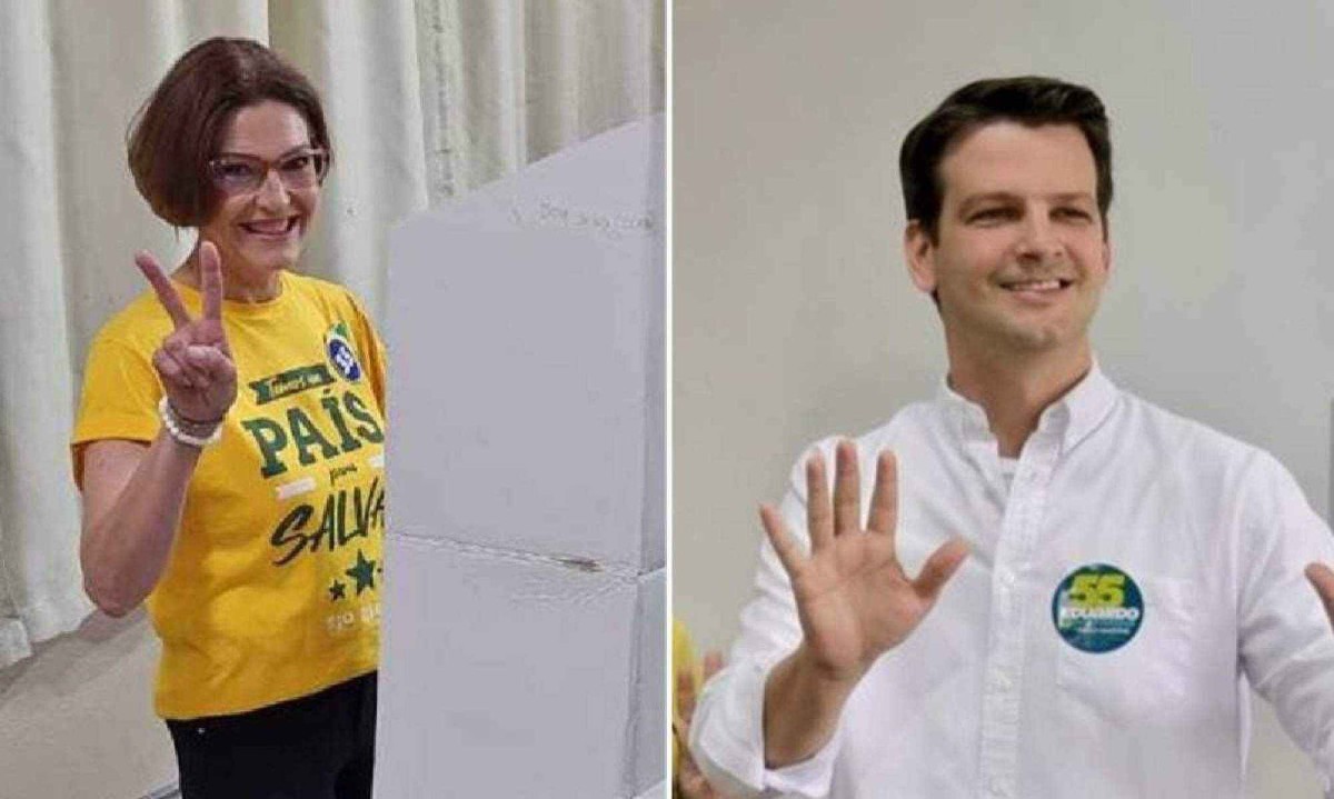 Eduardo Pimentel (PSD) e Cristina Graeml (PMB) disputam o segundo turno em Curitiba -  (crédito: Cristina Graeml/Divulgação/Eduardo Pimentel/Divulgação)