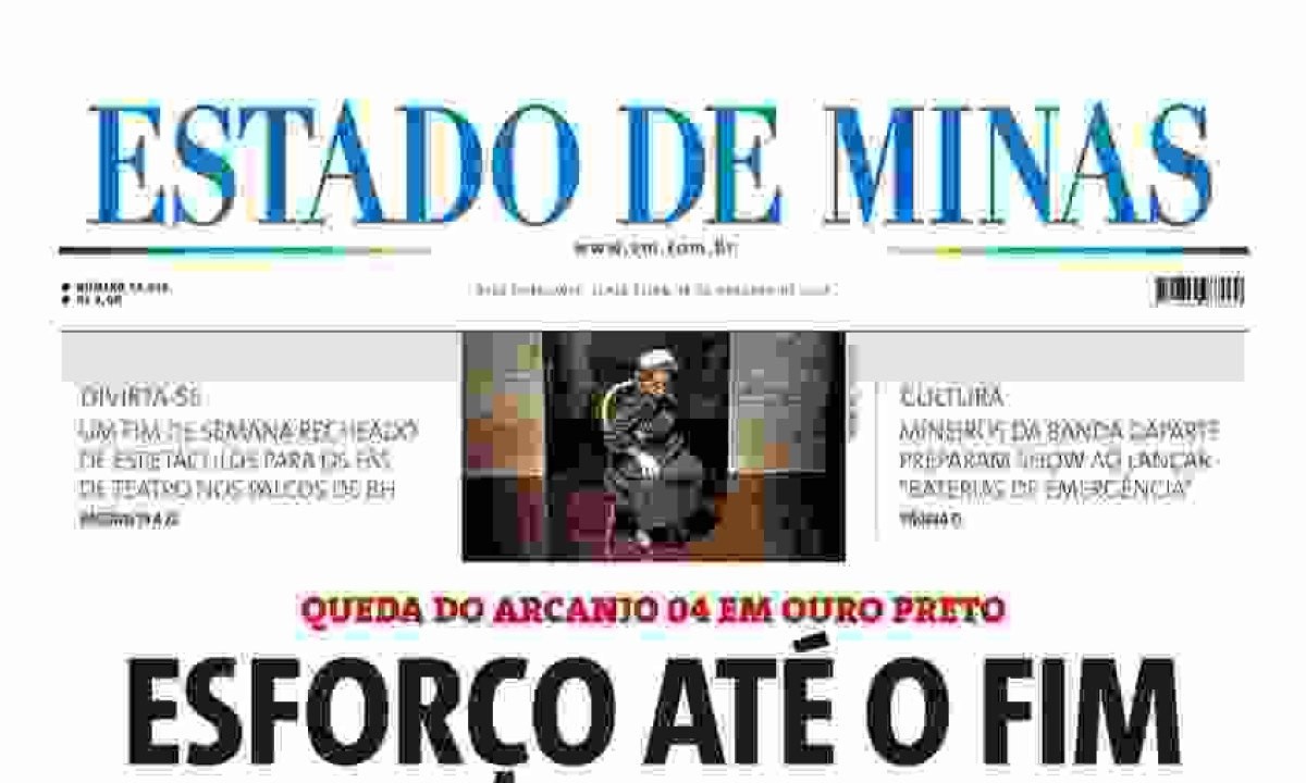 Confira a capa do Estado de Minas do dia 18/10/2024 -  (crédito: Estado de Minas)