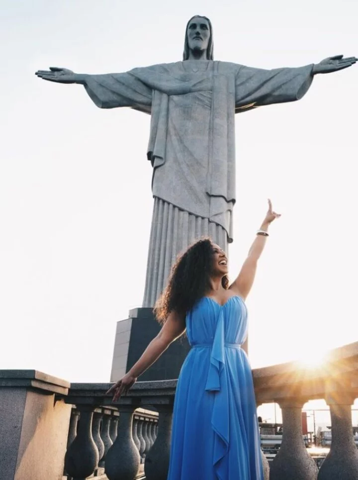 Eterna Globeleza faz ensaio no Cristo Redentor - Reprodução/Instagram