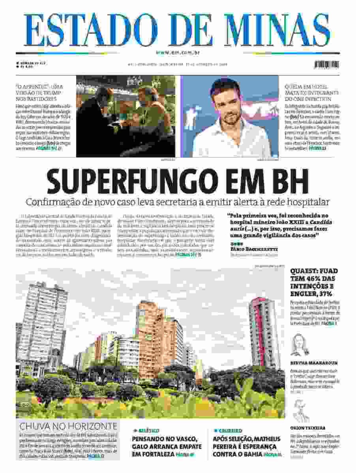 Capa impressa do EM de 17/10/2024