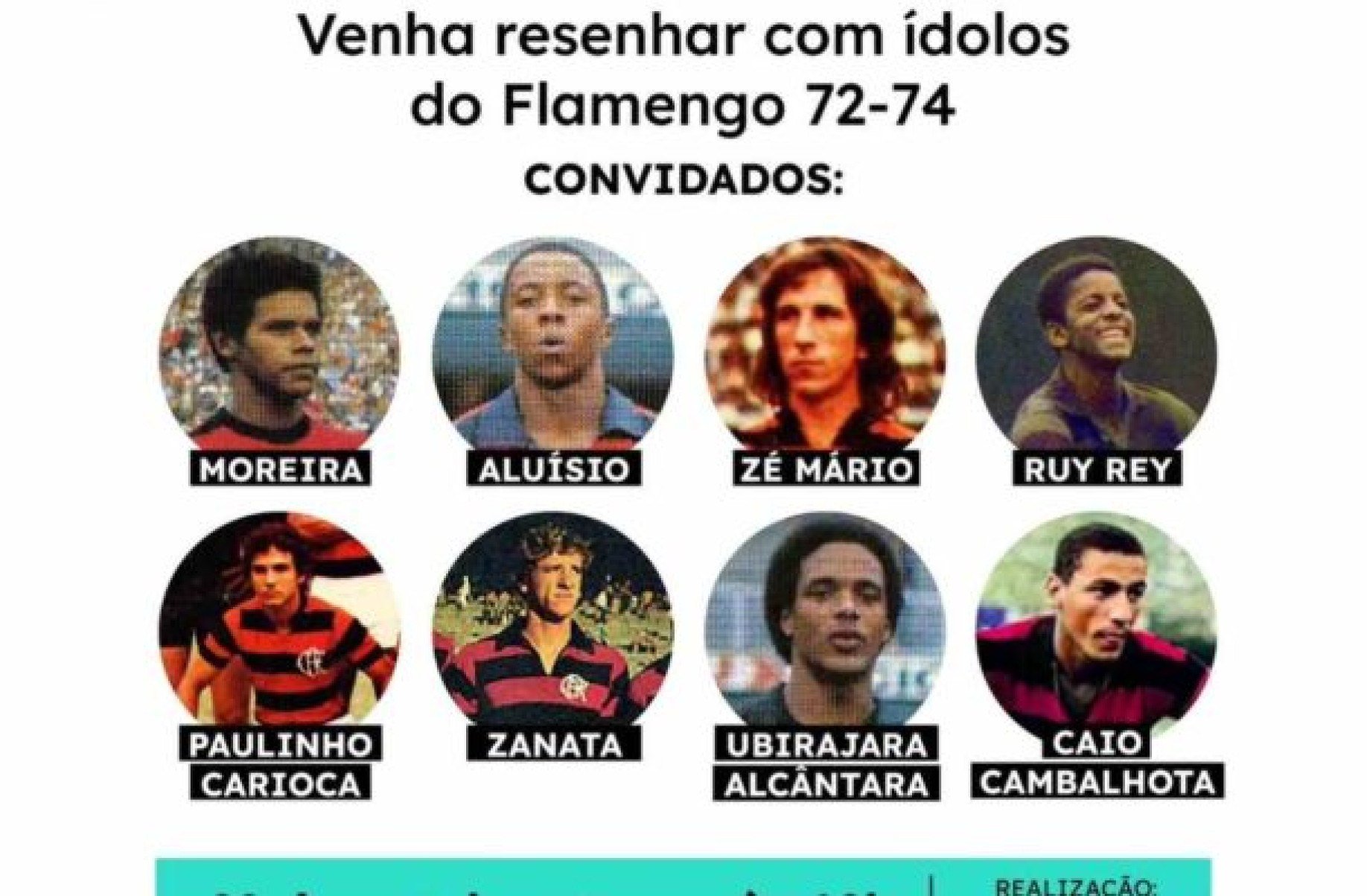 Museu da Pelada recebe ídolos do Flamengo