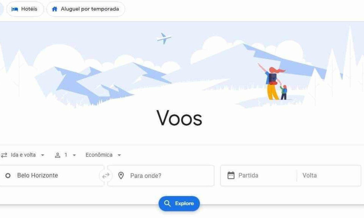 Novo recurso pode facilitar compra de passagens  -  (crédito: Reprodução / Google)