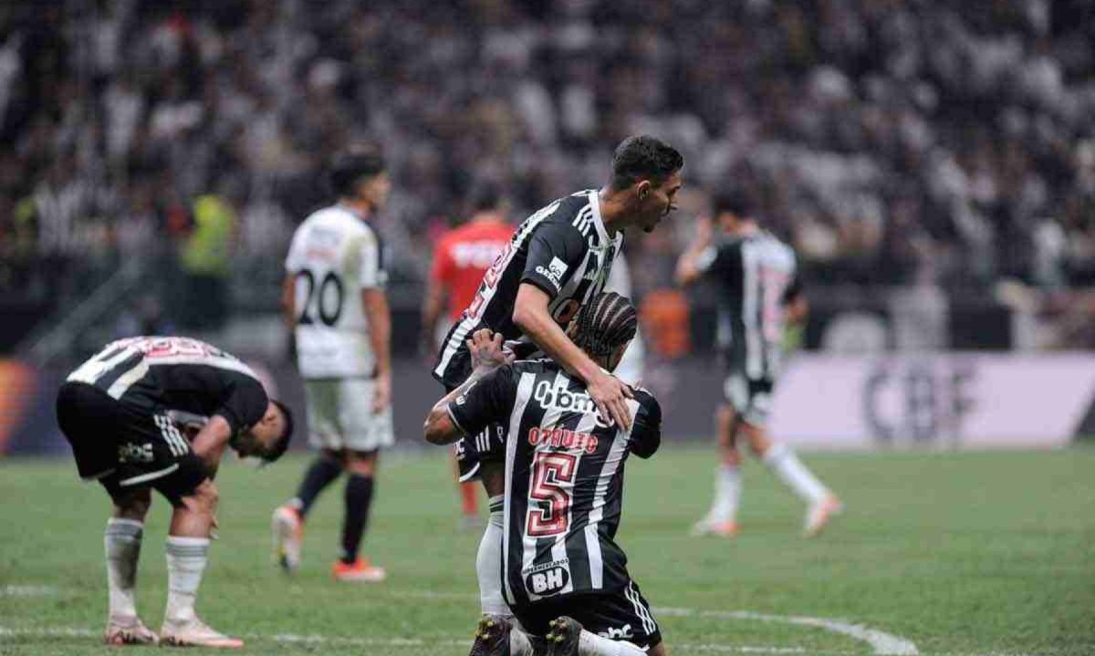 No jogo de ida das semifinais da Copa do Brasil, em BH, o Galo venceu o Vasco por 2 a 1, e hoje joga pelo empate, em São Januário, para chegar à final -  (crédito: Alexandre Guzanshe/EM/D.A Press)