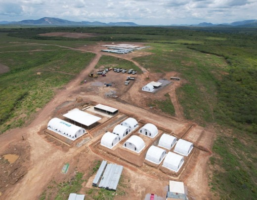 Uso de tenda pode otimizar o trabalho no canteiro de obras -  (crédito: DINO)