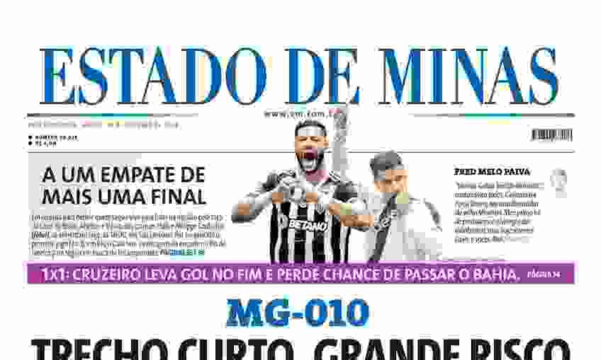  Estado de MInas -  (crédito: Capa do Estado de MInas)