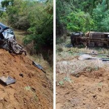 Acidente entre carro e caminhão mata quatro pessoas no Norte de Minas - Redes Sociais