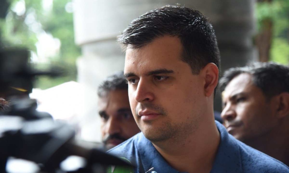 Bruno Engler é candidato à Prefeitura de Belo Horizonte e tem apoio do ex-presidente Jair Bolsonaro -  (crédito: Gladyston Rodrigues/EM/D.A Press)