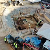 Metrô de SP: arqueólogos encontram artefatos do século 19 em obras de nova estação -  Divulgação/Linha Uni