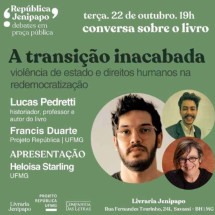 Conversa na Livraria Jenipapo, em BH, discute a redemocratização brasileira - Divulgação