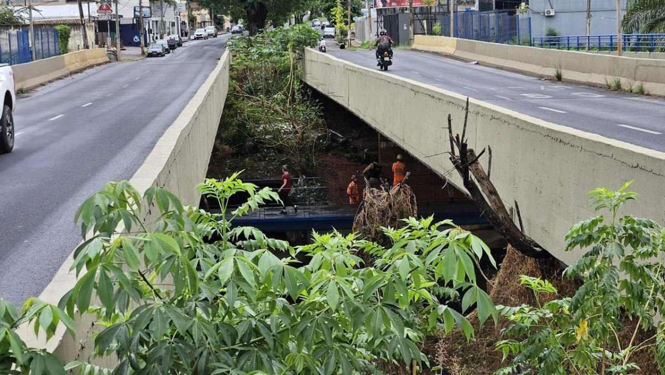 Hipótese é que o veículo tenha voado sobre o rio ao sair da pista