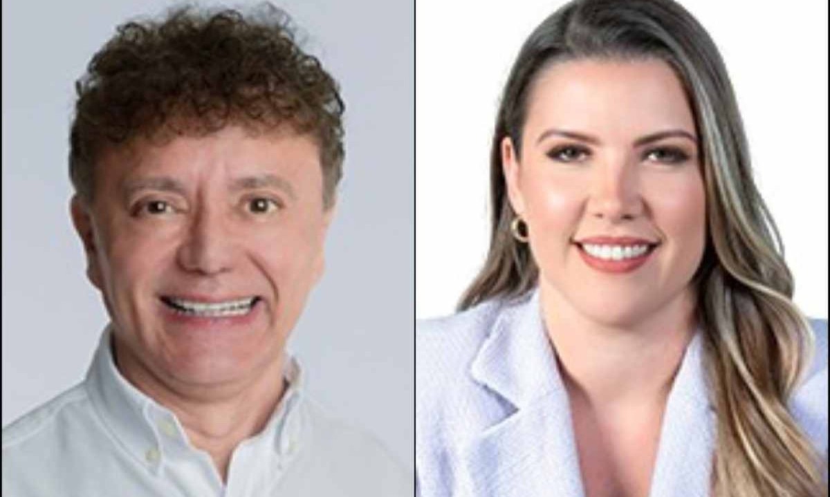 Tony Carlos (MDB) e Elisa Araújo (PSD) disputam o pleito em Uberaba -  (crédito: Reprodução)