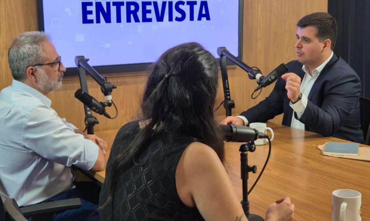 Engler esteve no Estado de Minas para sabatina  -  (crédito: Jair Amaral/EM/D.A. Press)