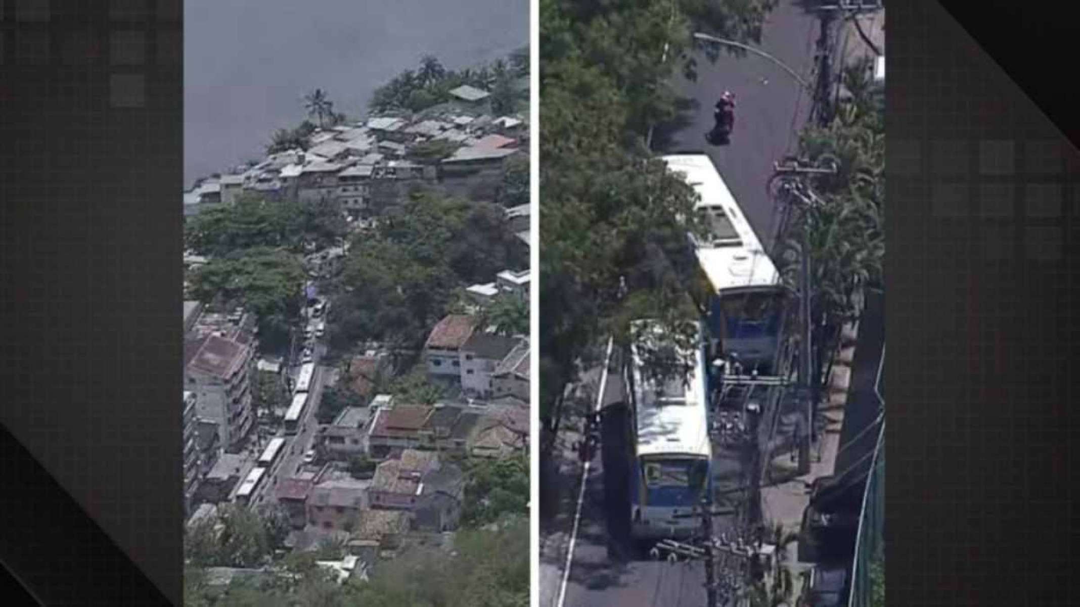 Criminosos sequestram três ônibus e bloqueiam estrada no Rio de Janeiro