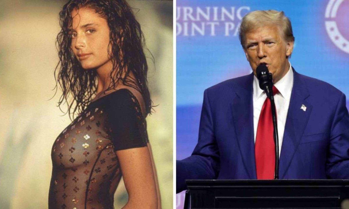 Stacey Williams acusa Donald Trump de assédio sexual -  (crédito: Reprodução /  Sports Activities Illustrated / AFP)