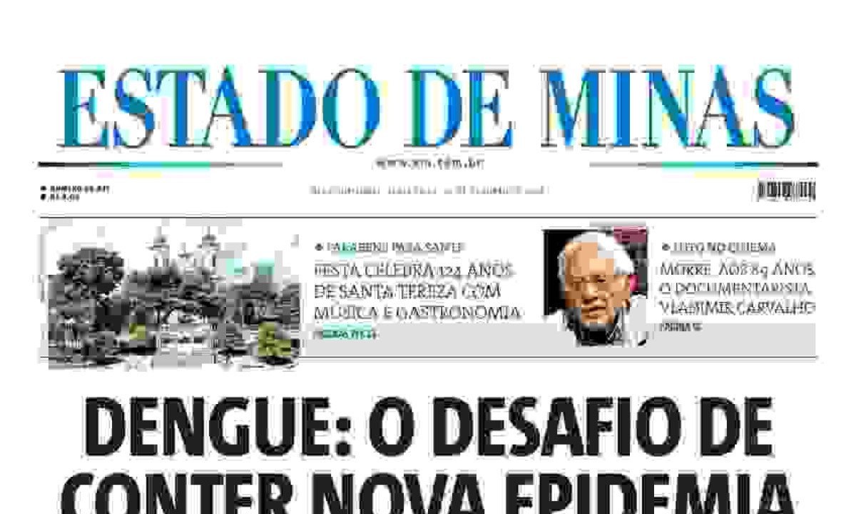 Confira a capa do Estado de Minas do dia 25/10/2024 -  (crédito: Estado de Minas)